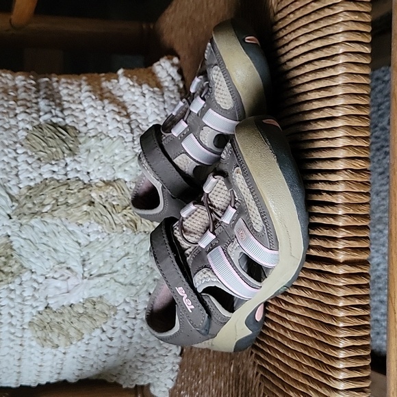 Teva Other - Teva sandals, brown, tan, gray, pink, size 3.